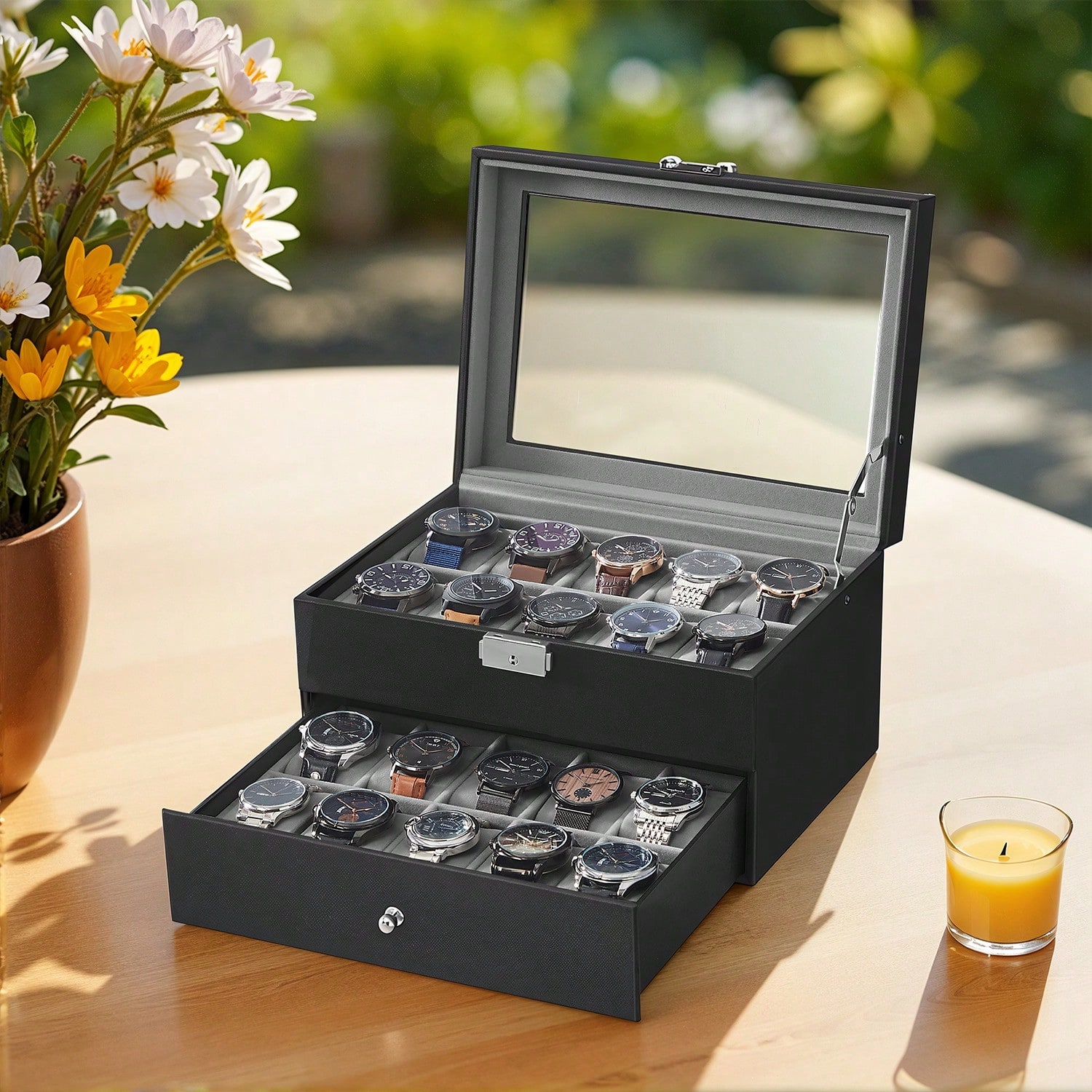 Jewelry Watches For Women - Caja para Relojes de 20 Ranuras