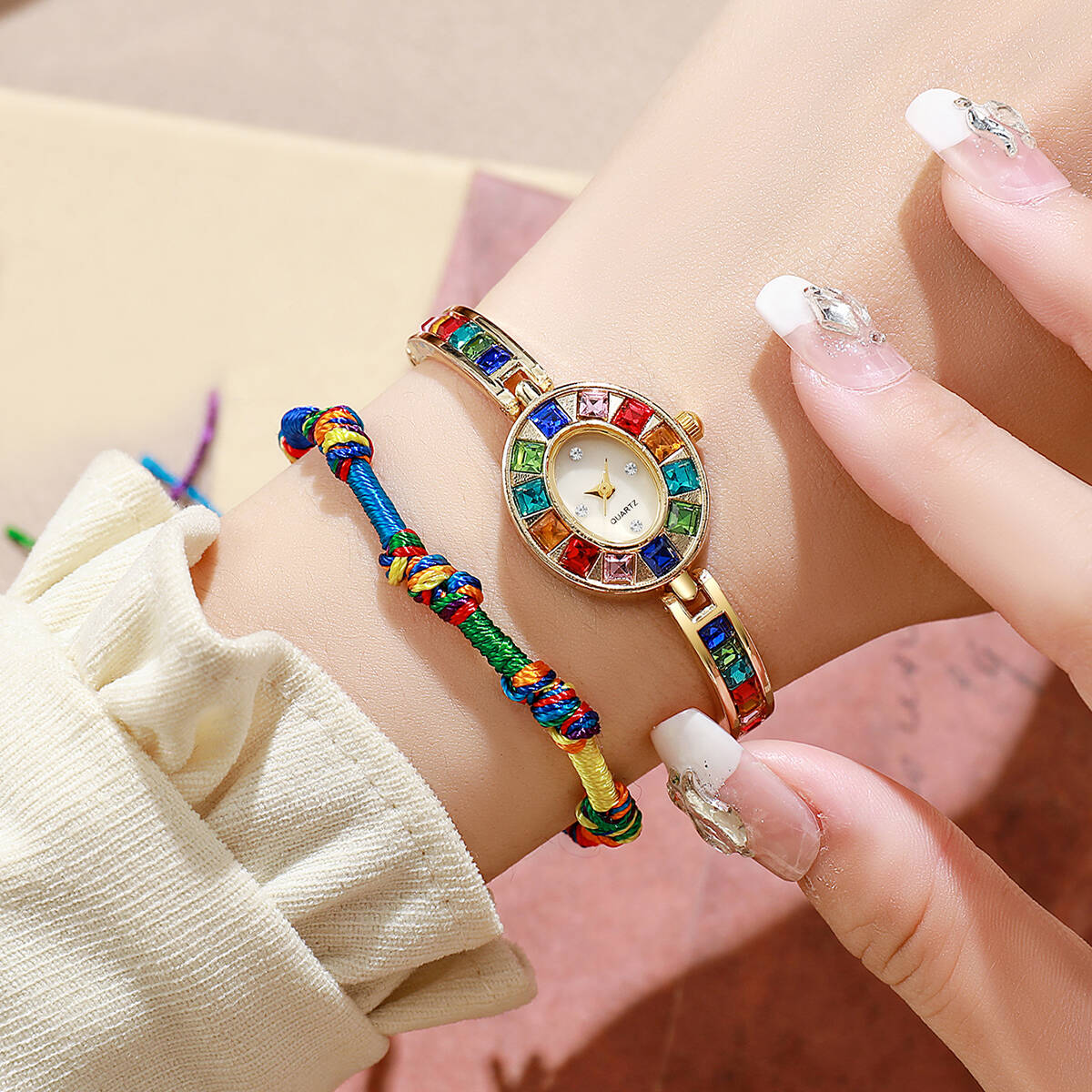 Jewelry Watches For Women - Juego de 2 relojes de lujo