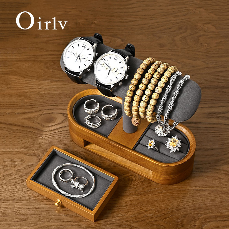 Jewelry Style Watches - Oirlv-estante organizador de relojes de madera