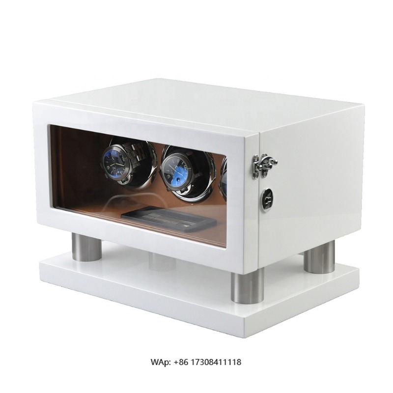 Automatic Watch Winder - Exhibidor de Relojes Giratorio de Cuero
