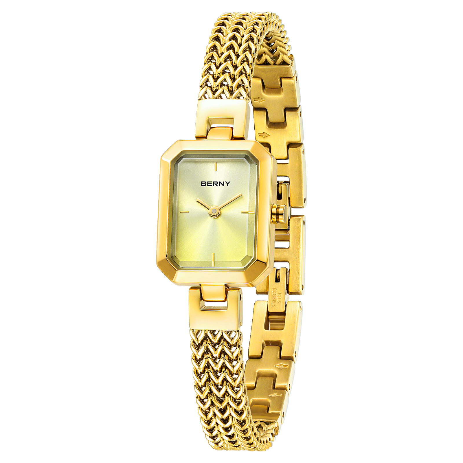 Mystery Jewelry Jar Watches - Reloj BERNY de oro para mujer,