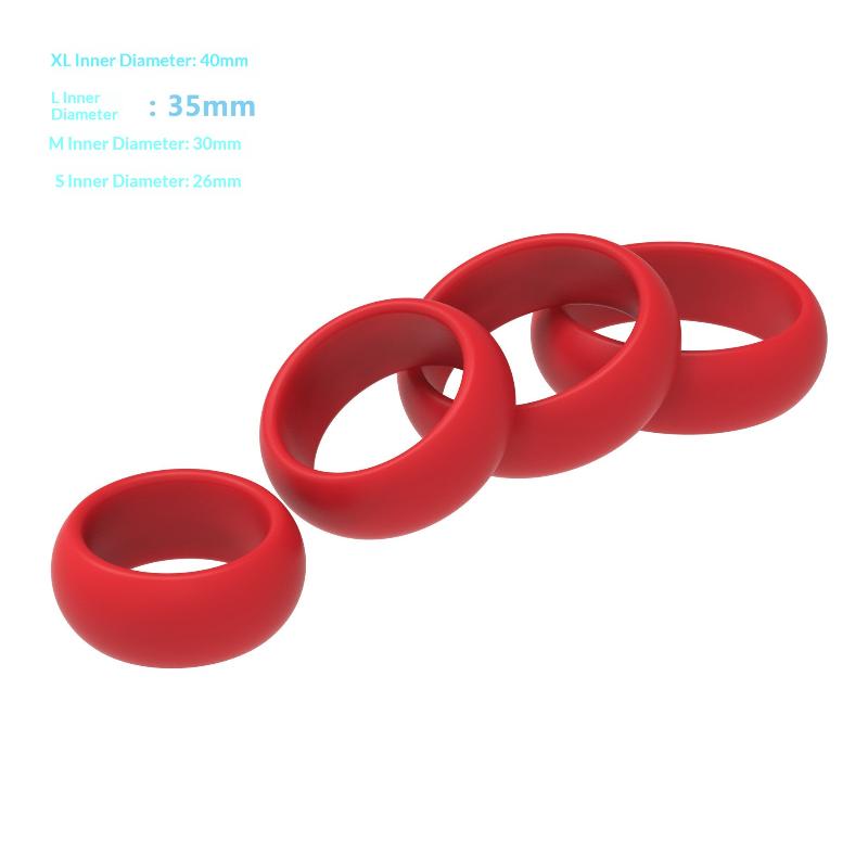 Juego de 4 Anillos de Silicona - Couple Ring Set reseña y precio