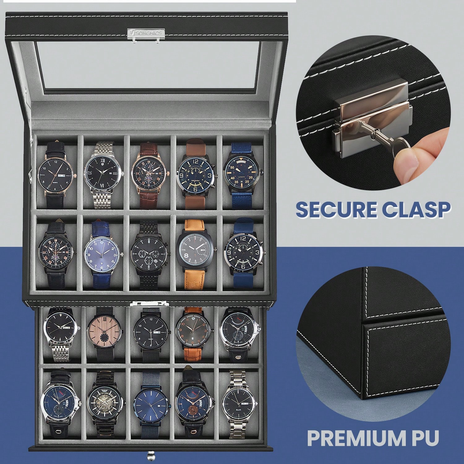 Caja para Relojes de 20 Ranura - Jewelry Watches For Women reseña y precio