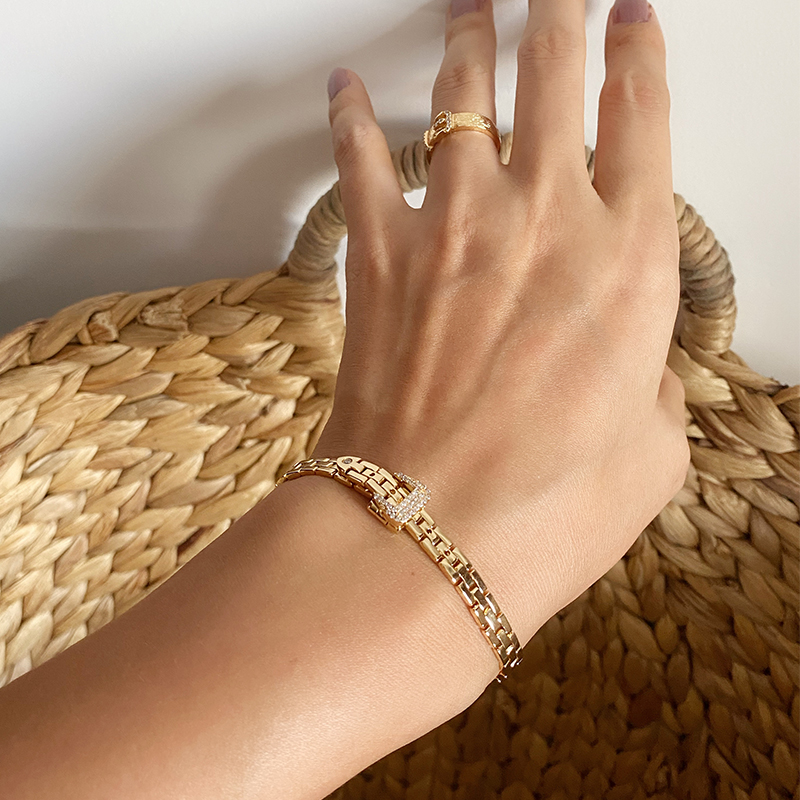 Collar de latón con correa de  - Fine Jewelry Watches Women reseña y precio
