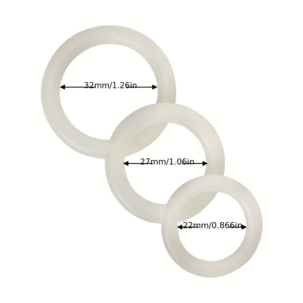 Juego de 3 anillos de silicona - Couple Ring Set reseña y precio
