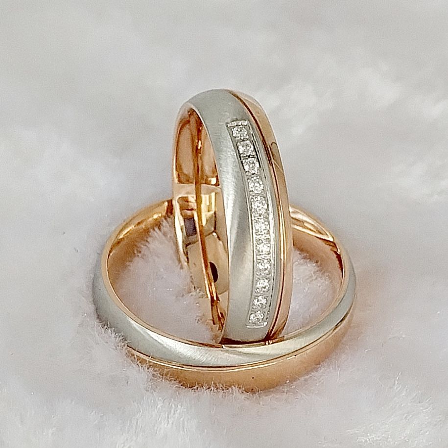 Anillos de boda chapados en or - Couple Ring Set reseña y precio