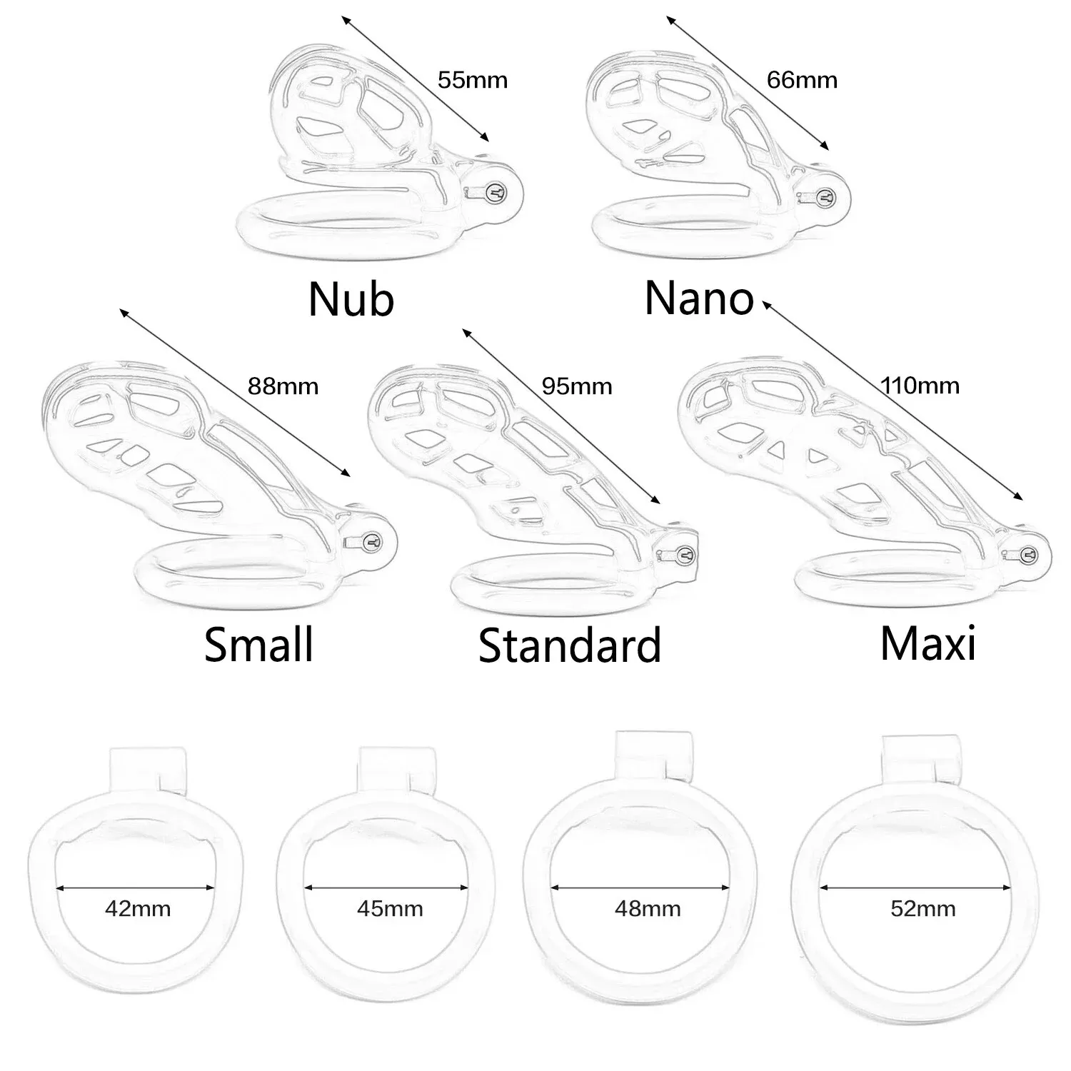Jaula de castidad de nailon CB - Couple Ring Set reseña y precio