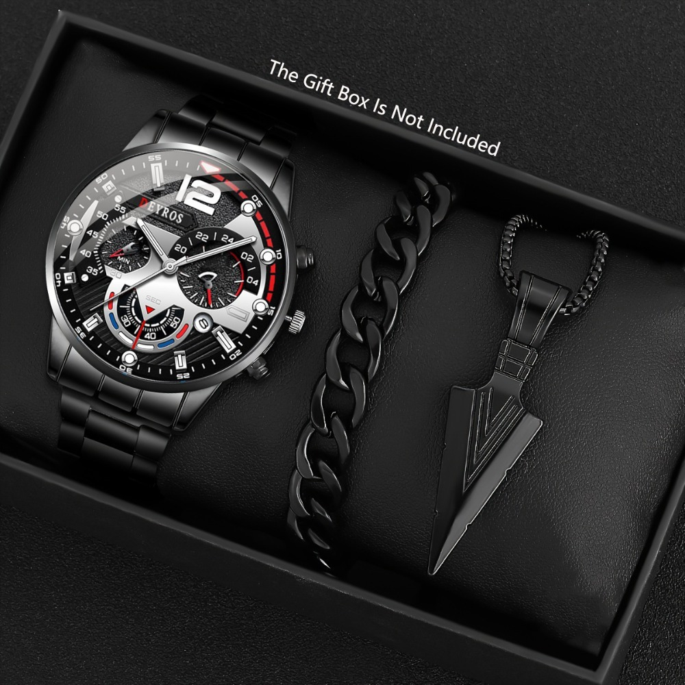 3 unids/set de reloj de moda p - Best Jewelry Watches For Men reseña y precio