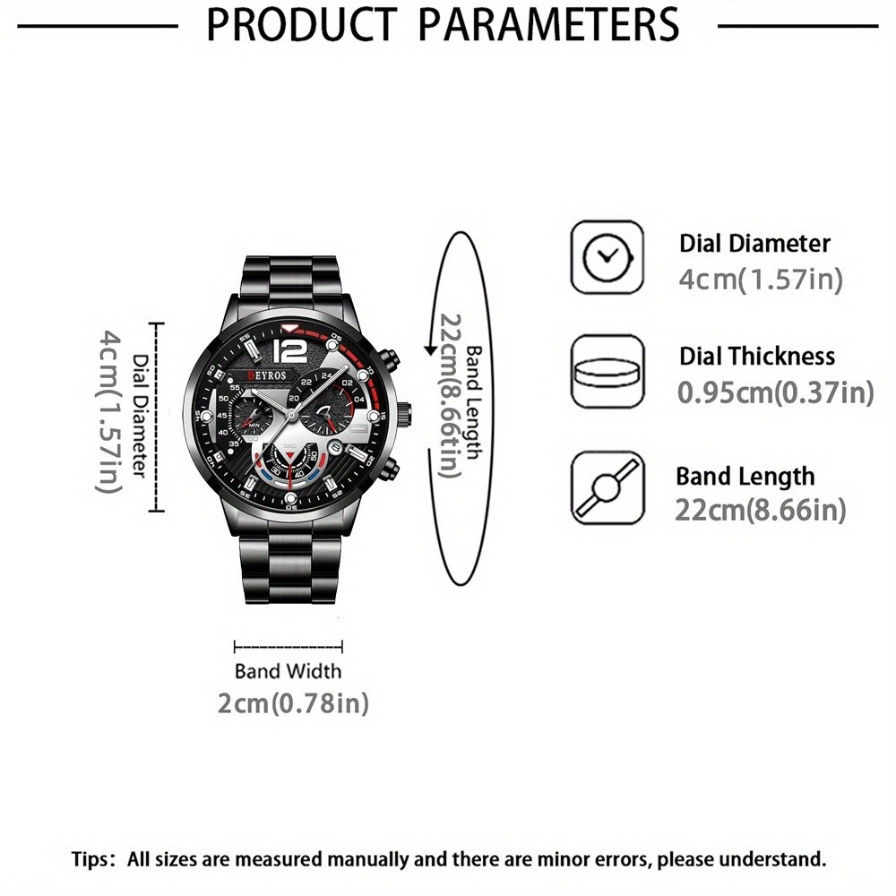 3 unids/set de reloj de moda p - Best Jewelry Watches For Men reseña y precio