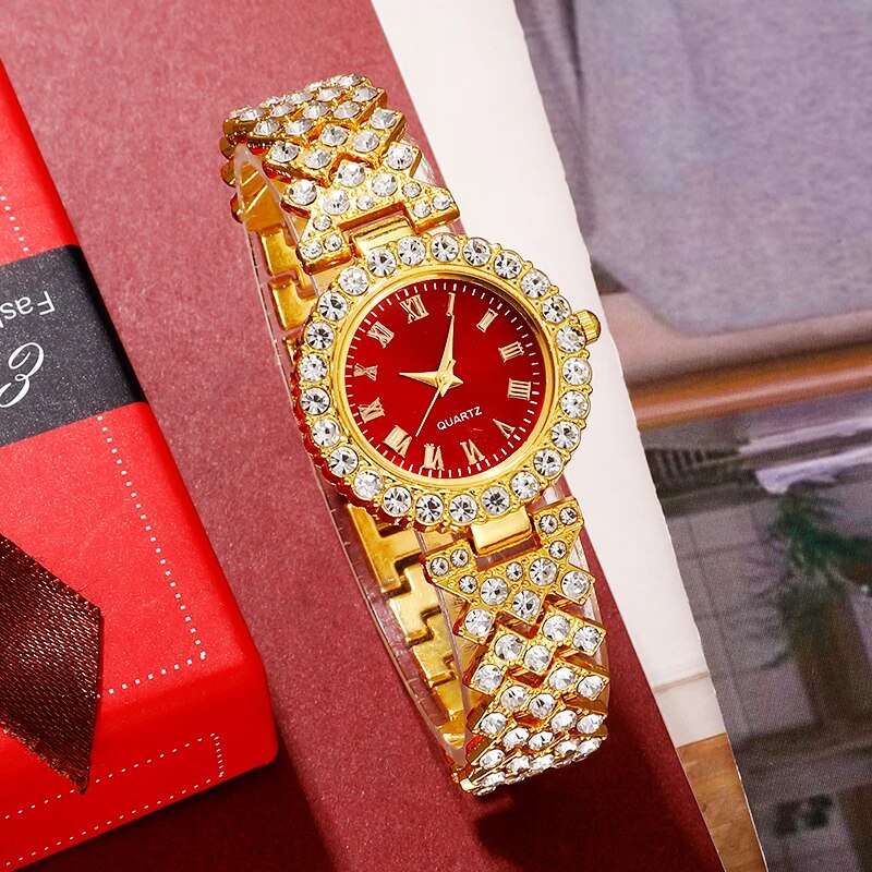 Reloj de lujo dorado para muje - Mystery Jewelry Jar Watches reseña y precio
