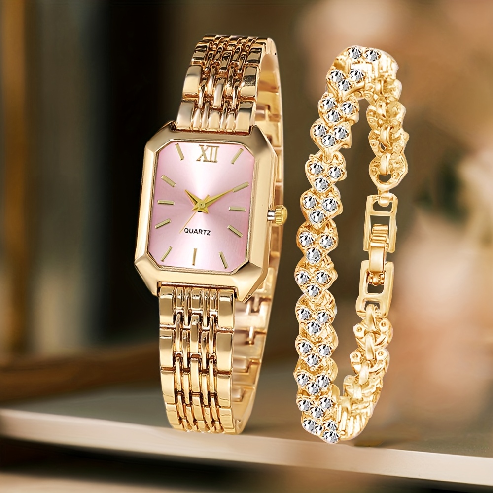 2 Relojes de Pulsera de Cuarzo - Jewelry Watches For Women reseña y precio