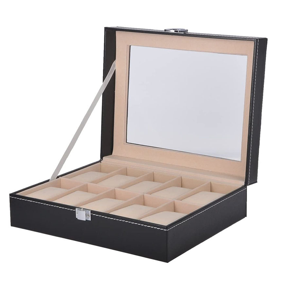 Caja de reloj de franela gris  - Best Jewelry Watches For Men reseña y precio