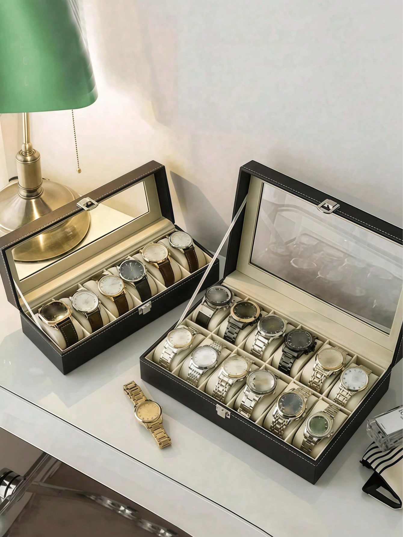 Caja de Relojes de Cuero con C - Jewelry Watches For Women reseña y precio