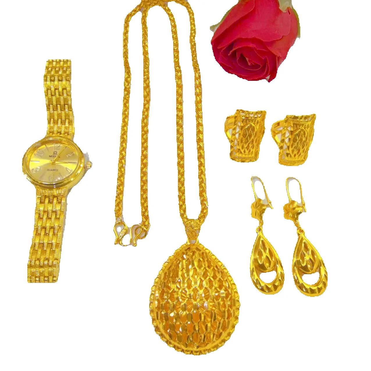Nuevo conjunto de joyería de D - Jewelry Watches For Women reseña y precio