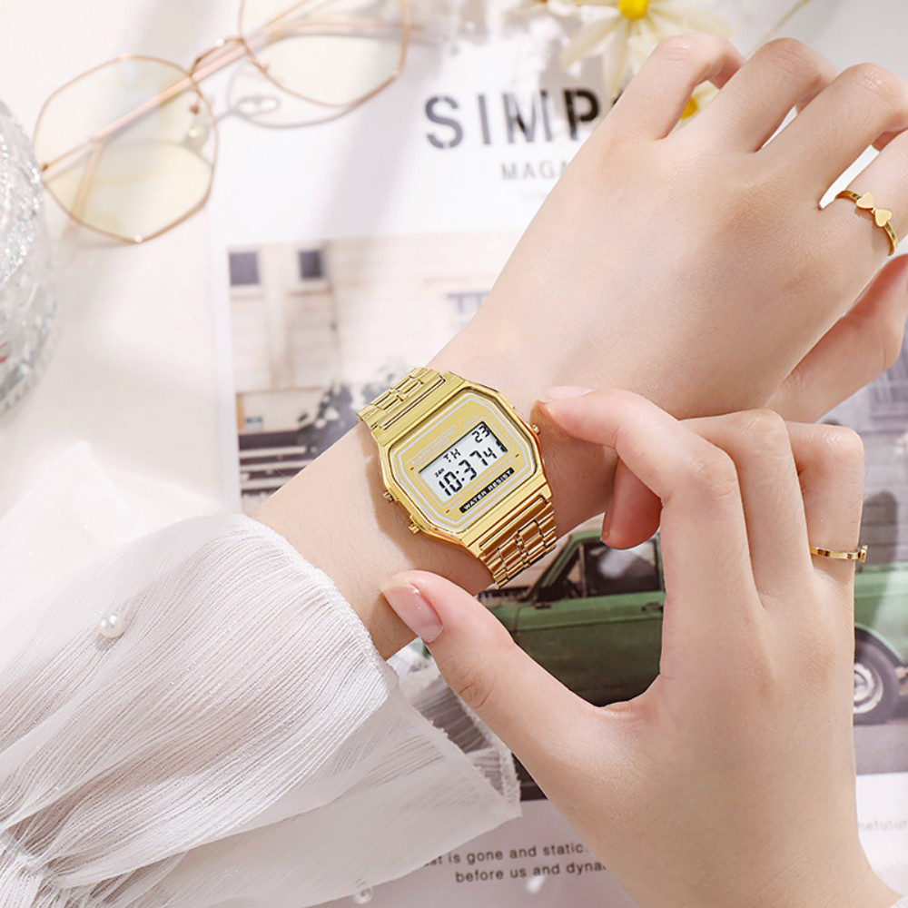 Reloj Digital elegante para mu - Jewelry Watches Silver reseña y precio
