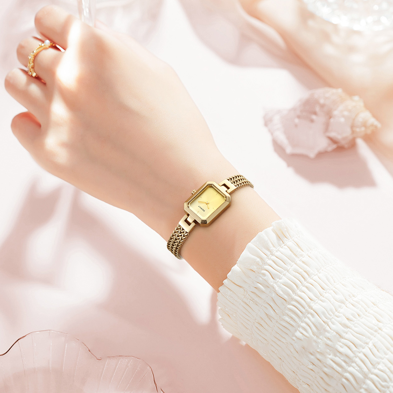 Reloj BERNY de oro para mujer, - Mystery Jewelry Jar Watches reseña y precio