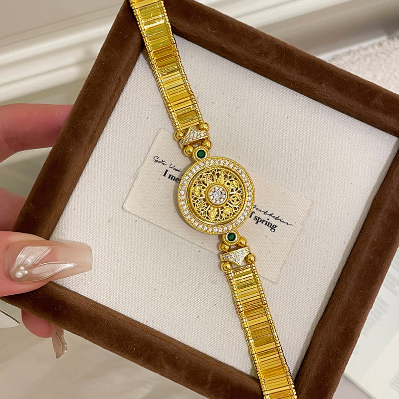 Pulseras circulares con incrus - Fine Jewelry Watches Women reseña y precio