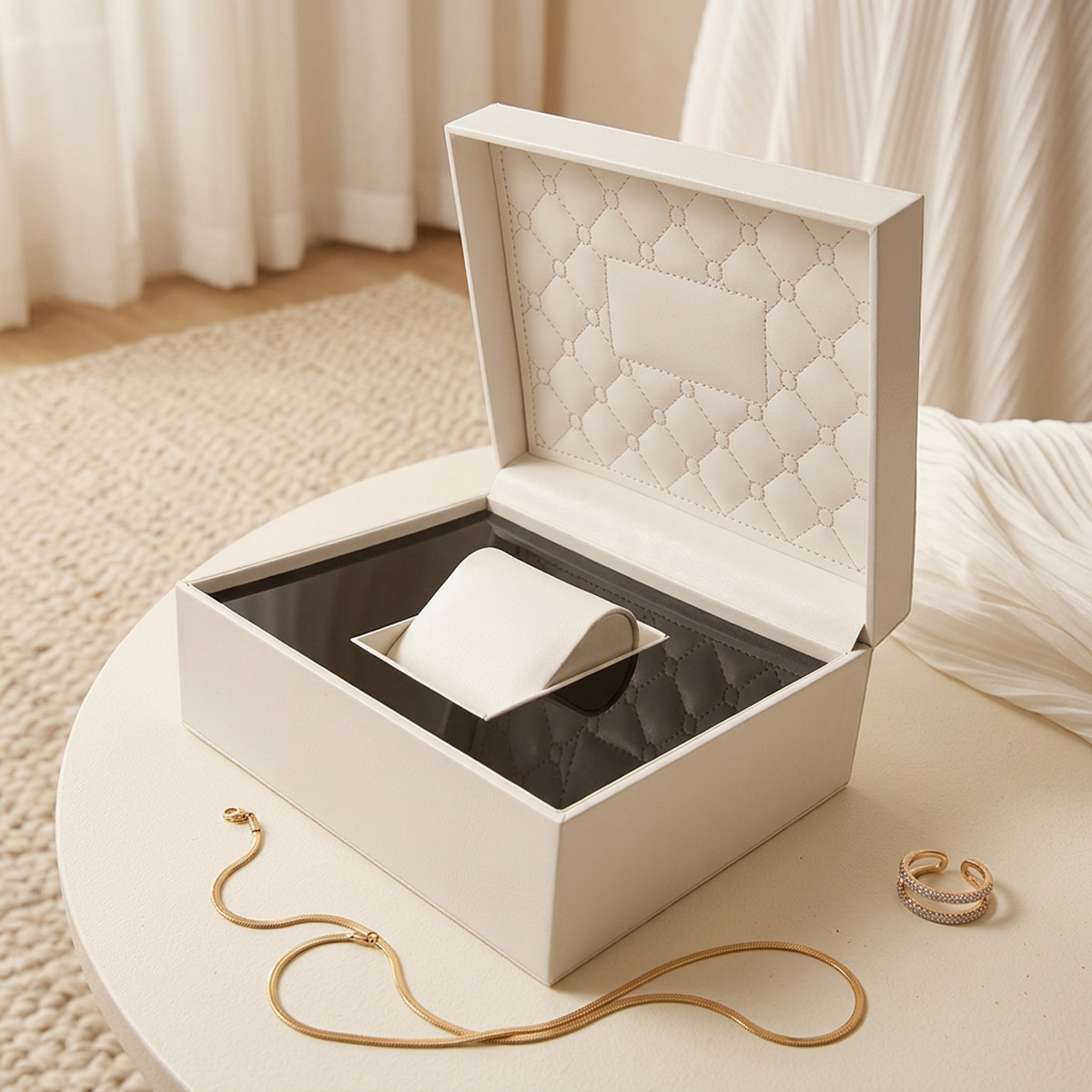 Caja de Reloj de Cuero PU con  - Jewelry And Watches Exhibition reseña y precio